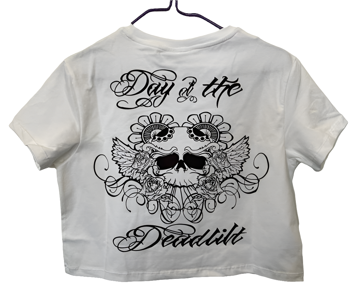 "Day of the Deadlift" crop top