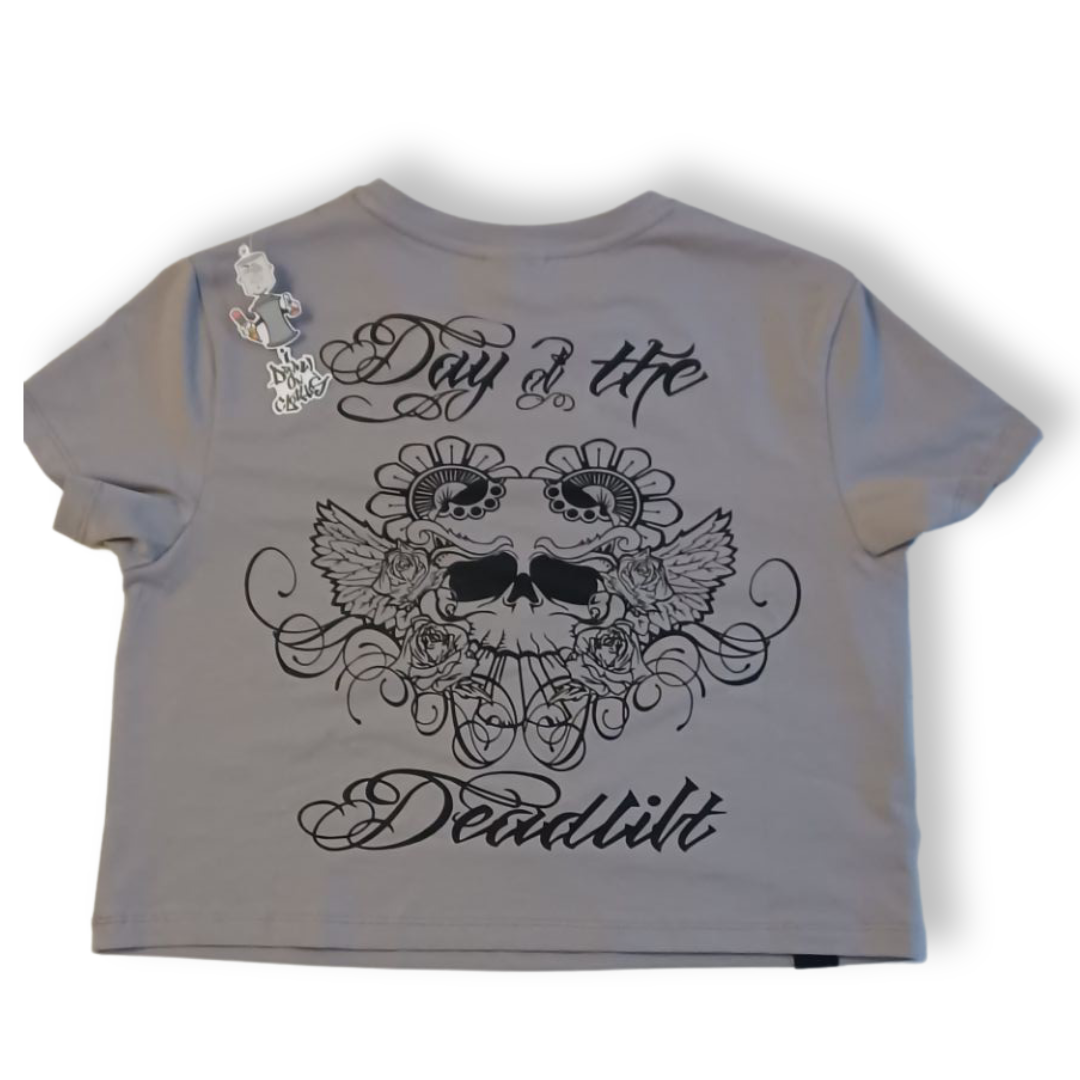 "Day of the Deadlift" crop top