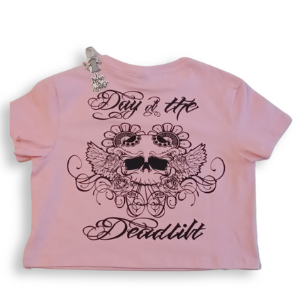 "Day of the Deadlift" crop top