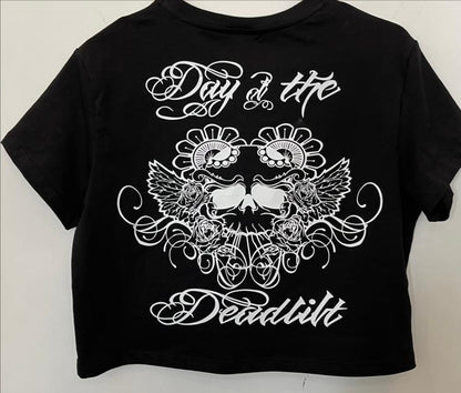 "Day of the Deadlift" crop top