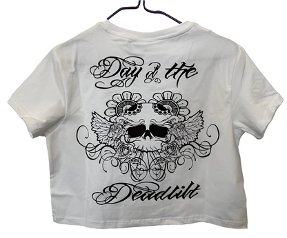"Day of the Deadlift" crop top