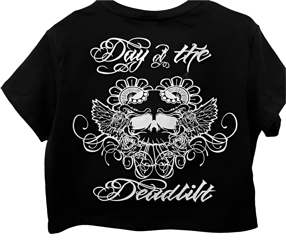 "Day of the Deadlift" crop top